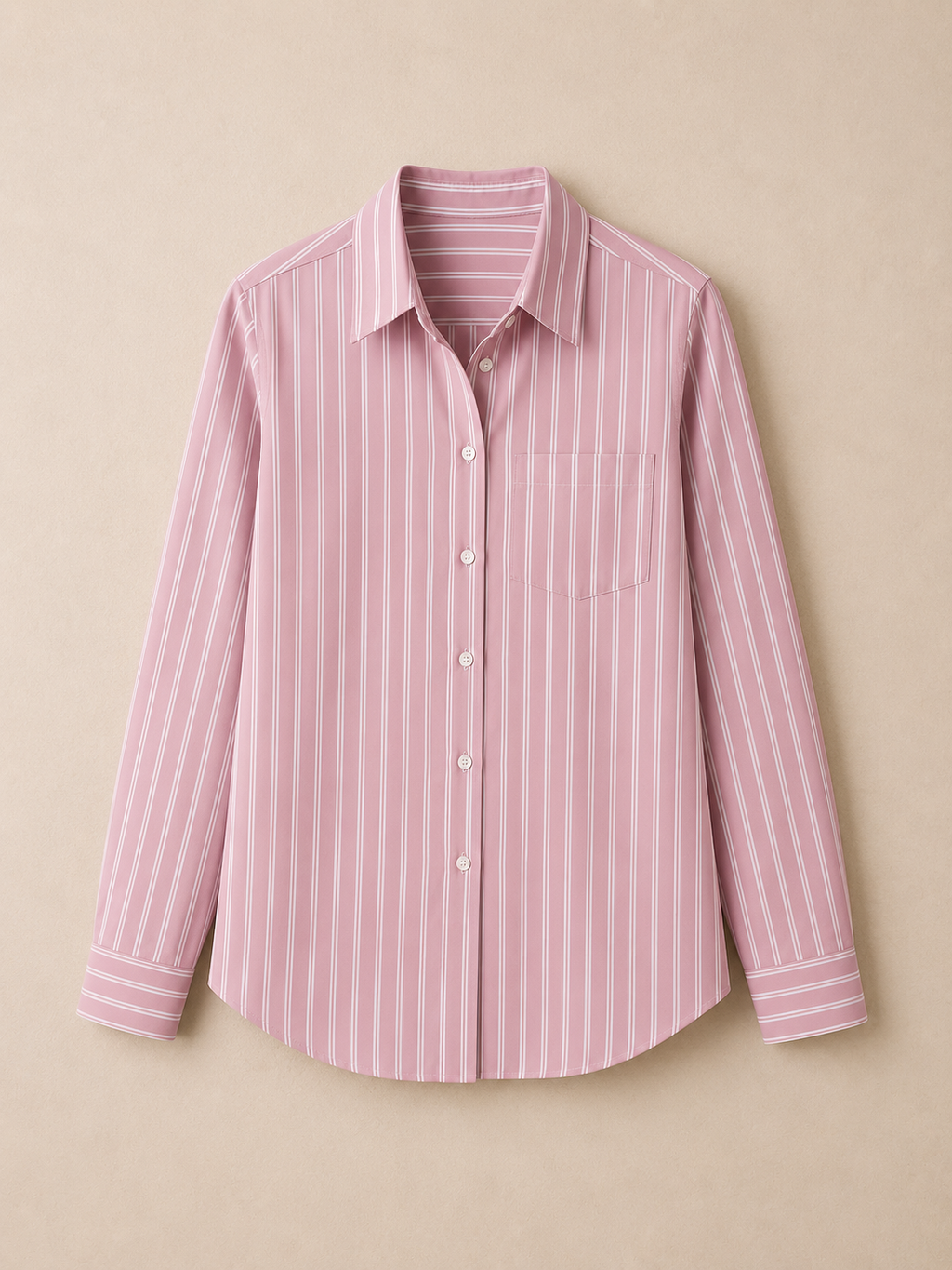 Blush Breeze Cotton Shirt