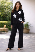 Midnight Bloom Rayon Co-Ord Set