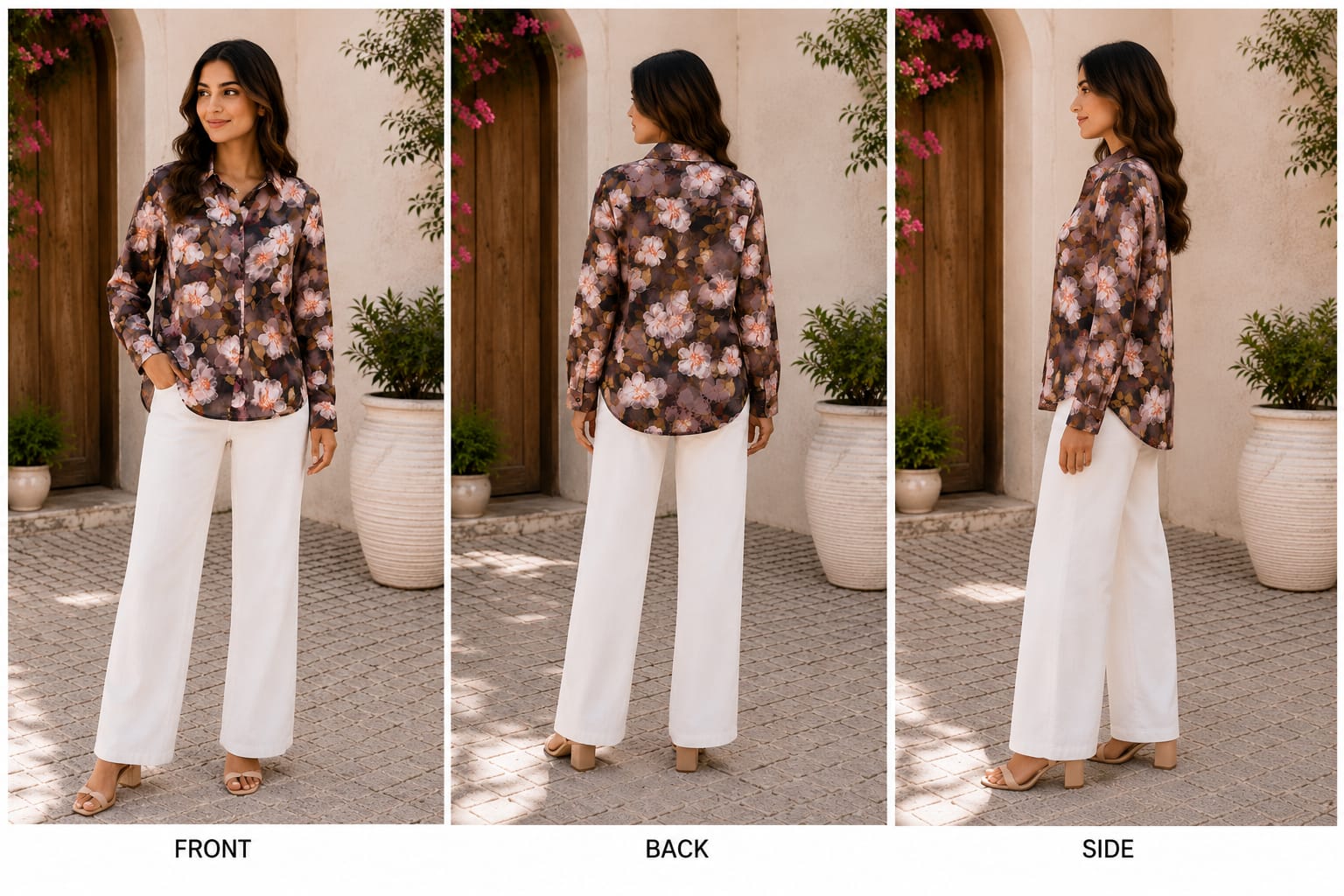 Autumn Bloom Printed Shirt