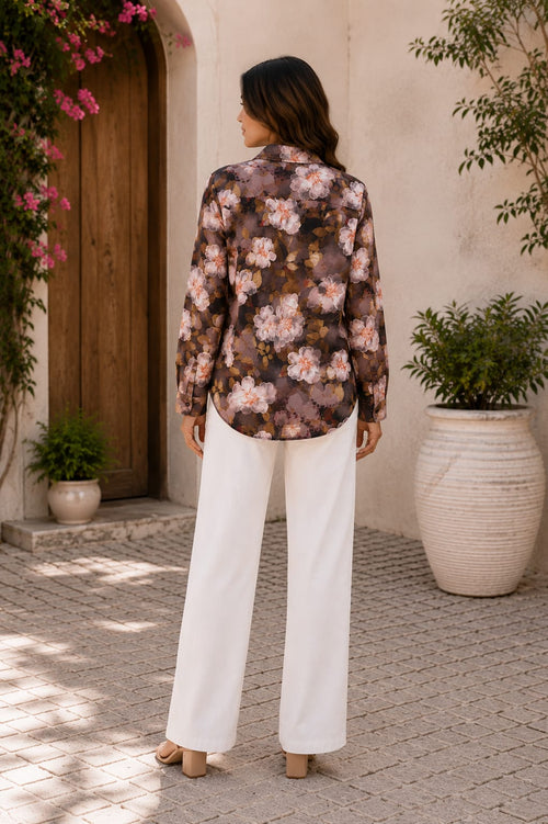 Autumn Bloom Printed Shirt