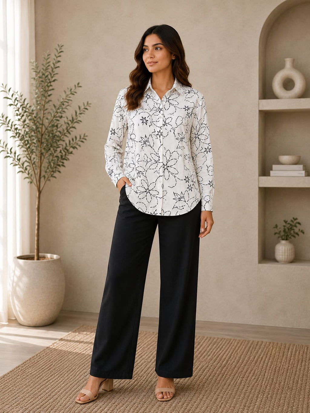 Classic Sketch Floral Shirt