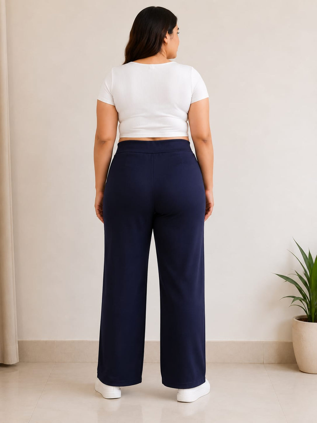 Midnight Flow High Waise Wide-Leg Pant