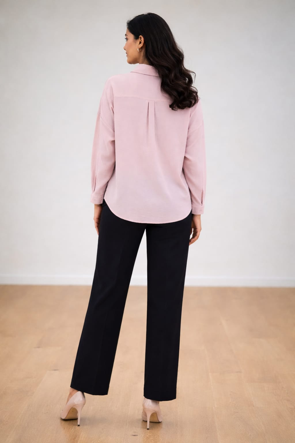 Blush Elegance Embroidered Shirt