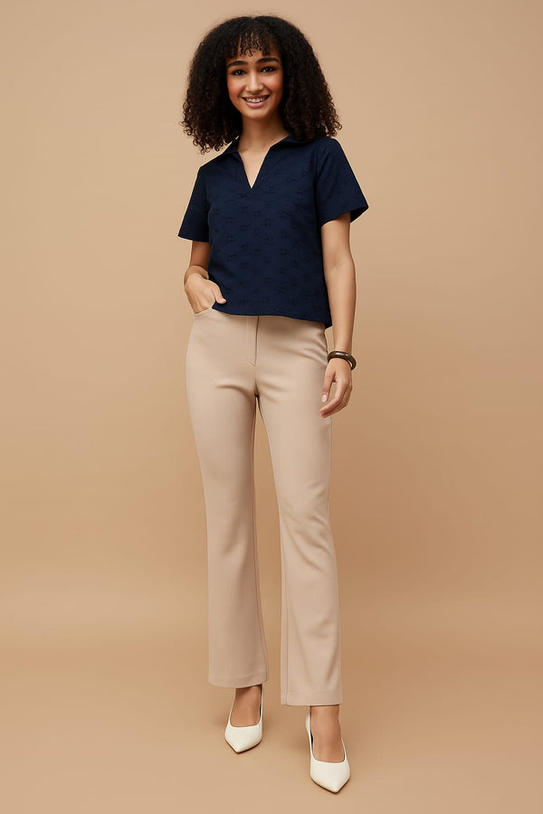 Soft Beige Straight pants