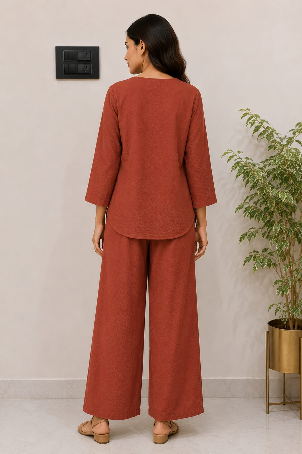 Rust Co-ord Lounge Set