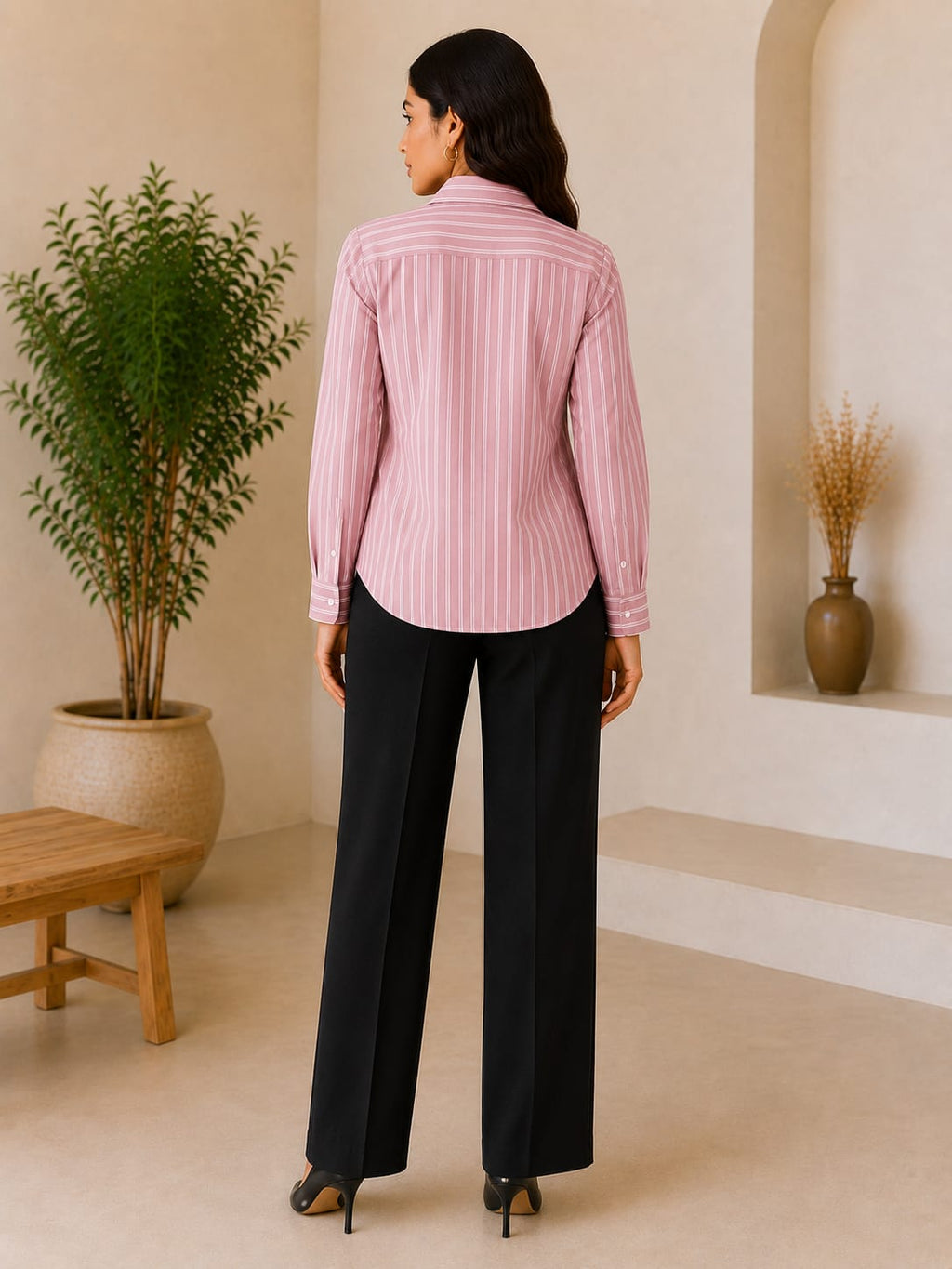 Blush Breeze Cotton Shirt