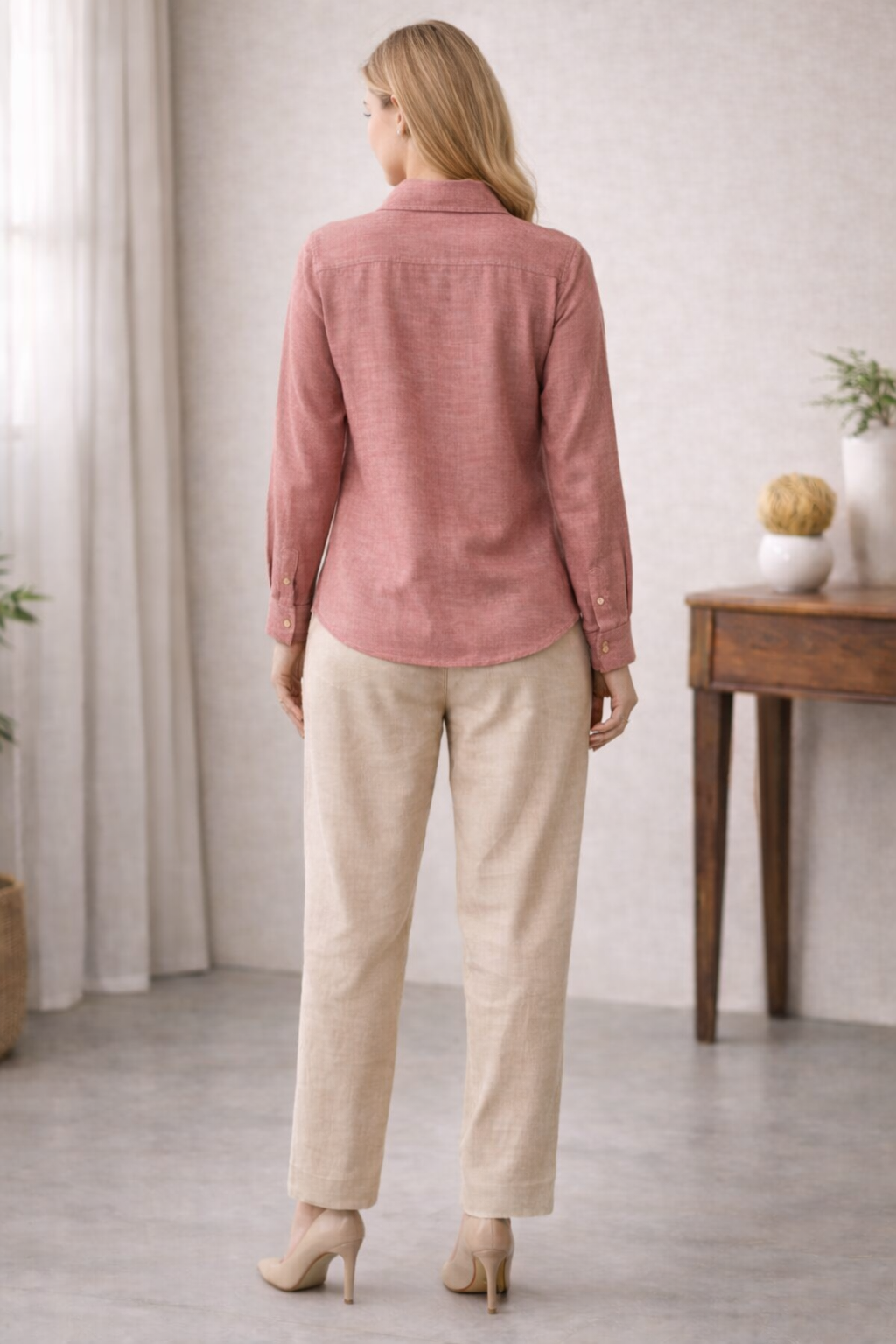 Blush Bloom Linen Co-Ord Set