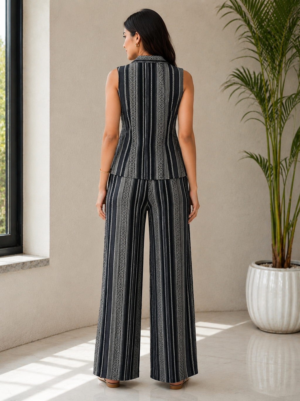 Midnight Stripe Co-Ord Set