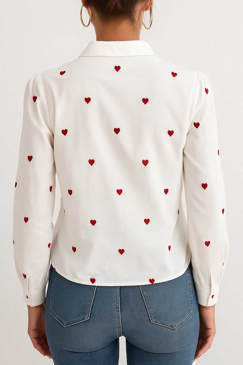 Scarlet Hearts Cotton Shirt