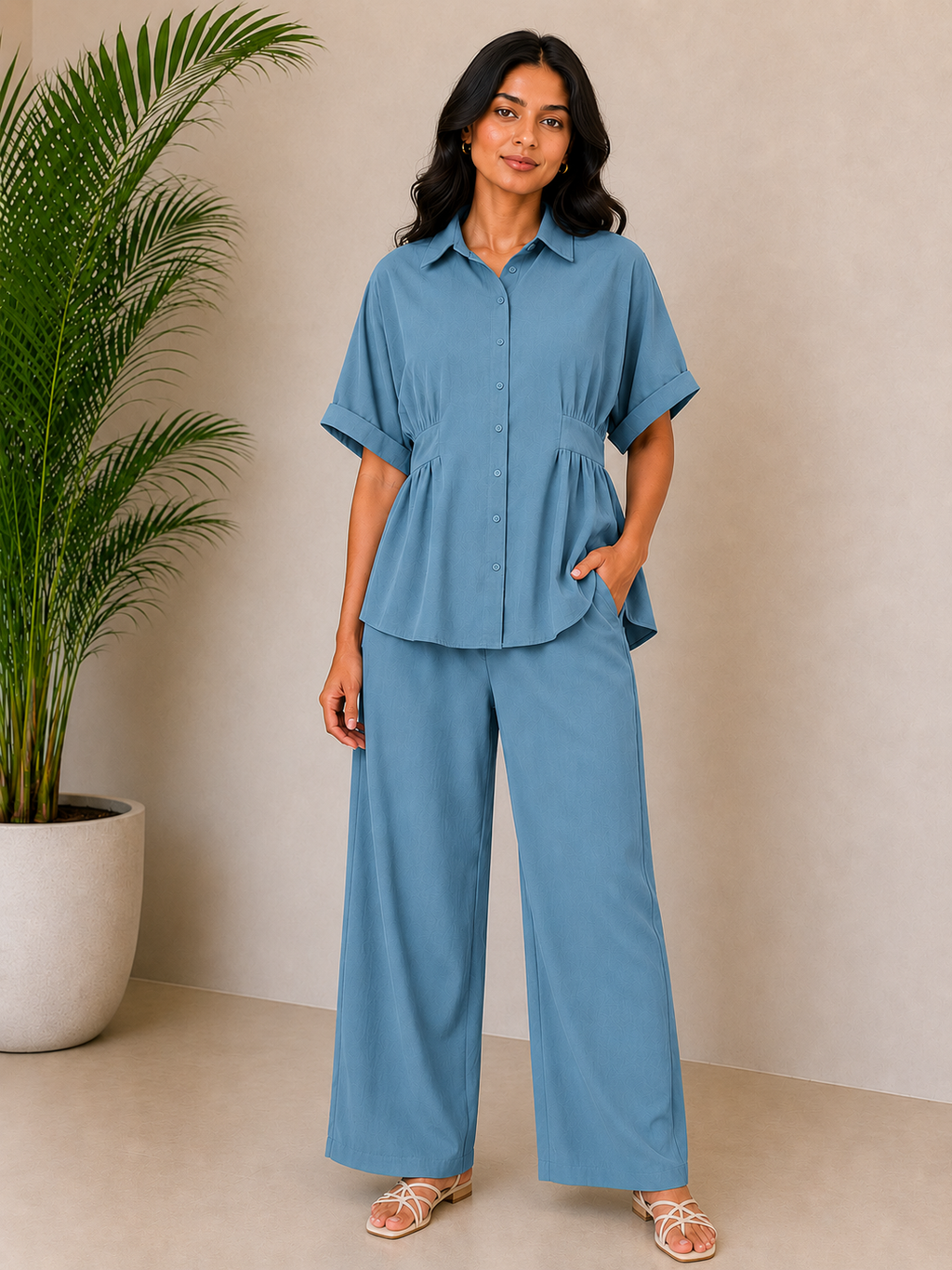Azure Breeze Co-Ord Set