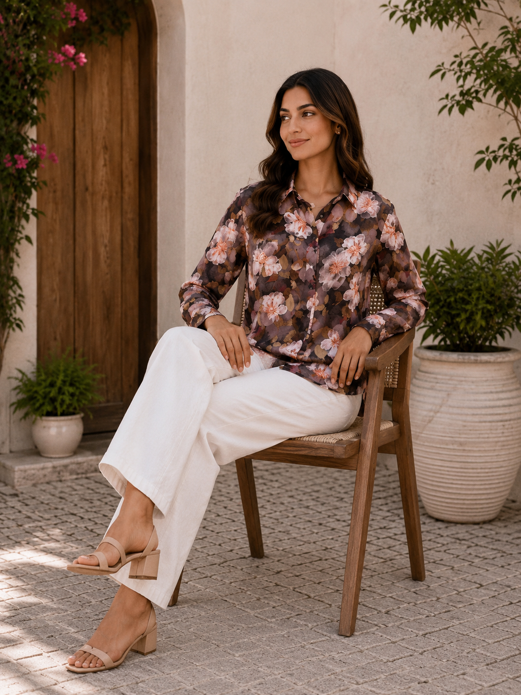 Autumn Bloom Printed Shirt