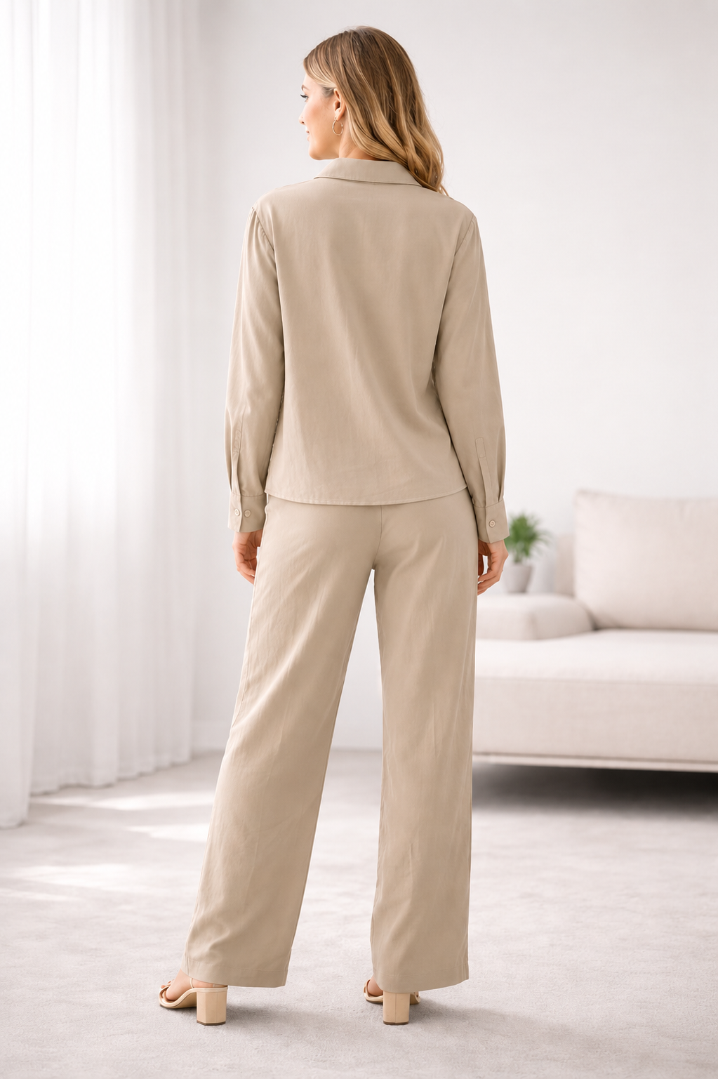 Mocha Bloom Rayon Co-Ord Set