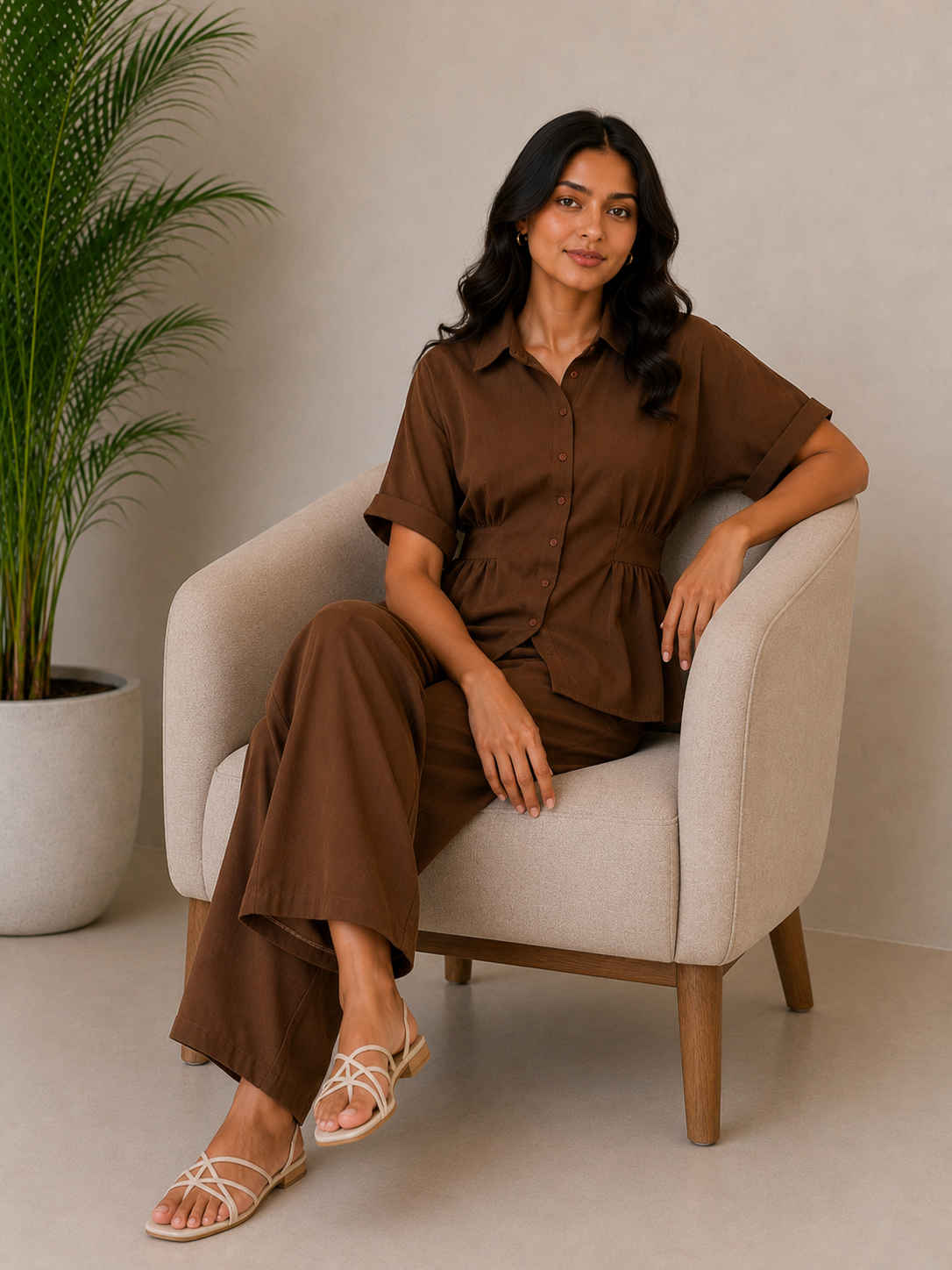 Mocha Flow Co-ord Set