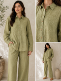 Olive Bloom Co-Ord Set